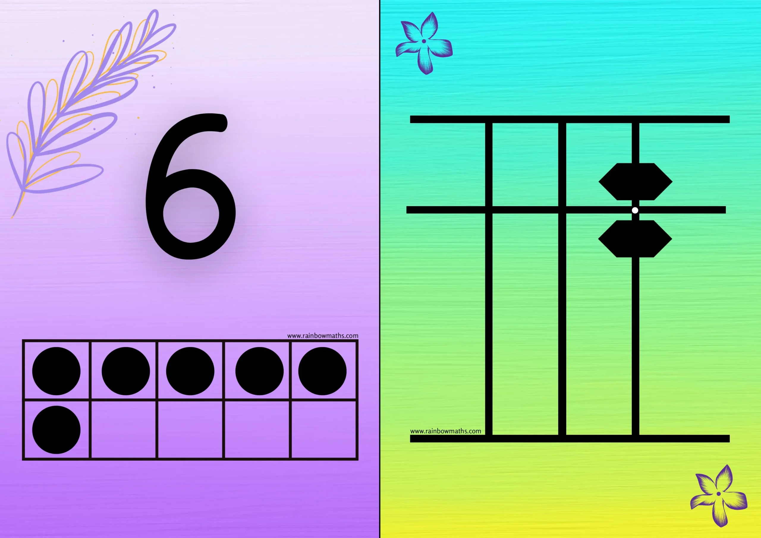 Flashcards 1-10 with 10 frame-images-5