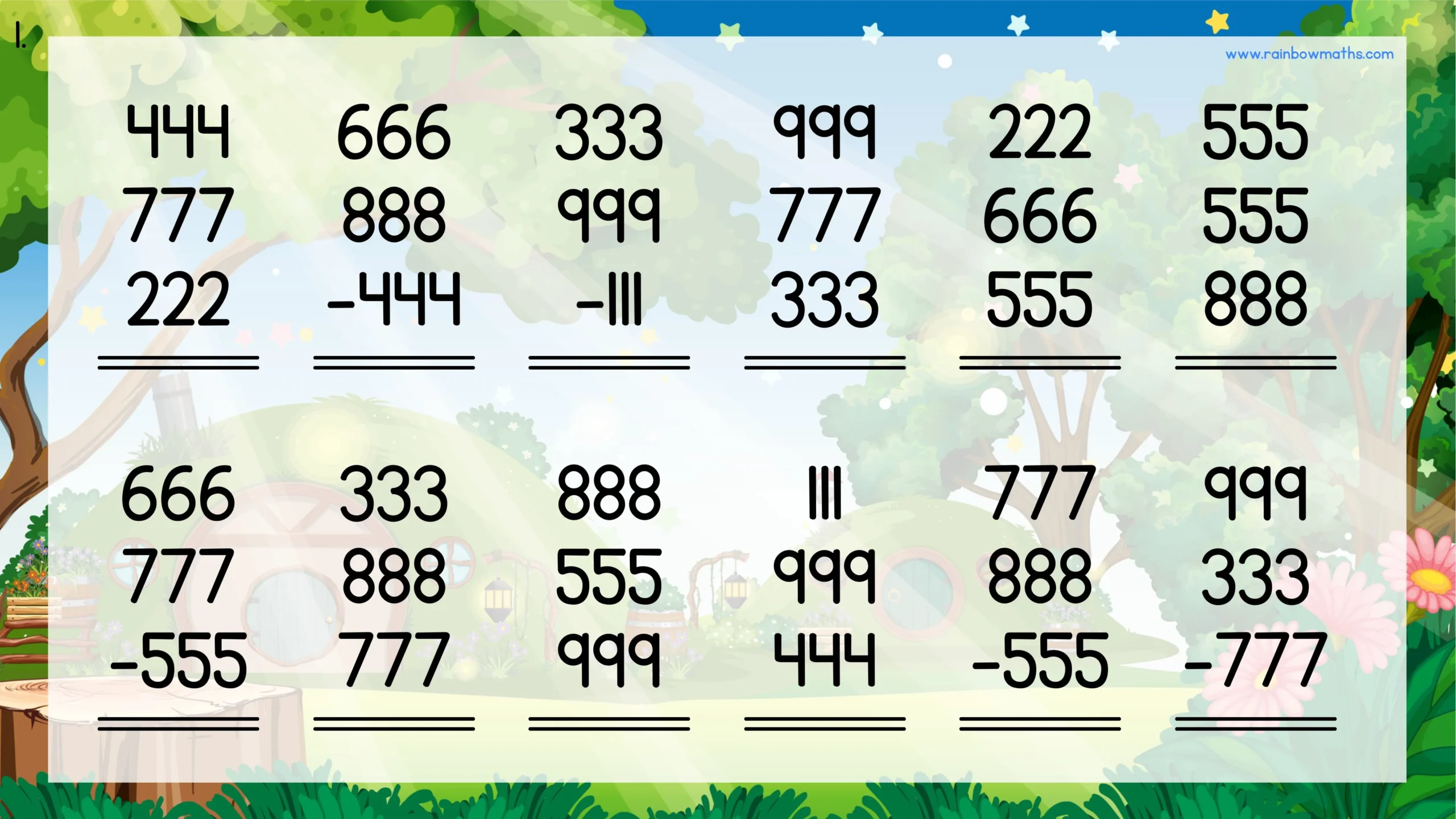 Sum & Subtract Triple-Digit Fun-images-0