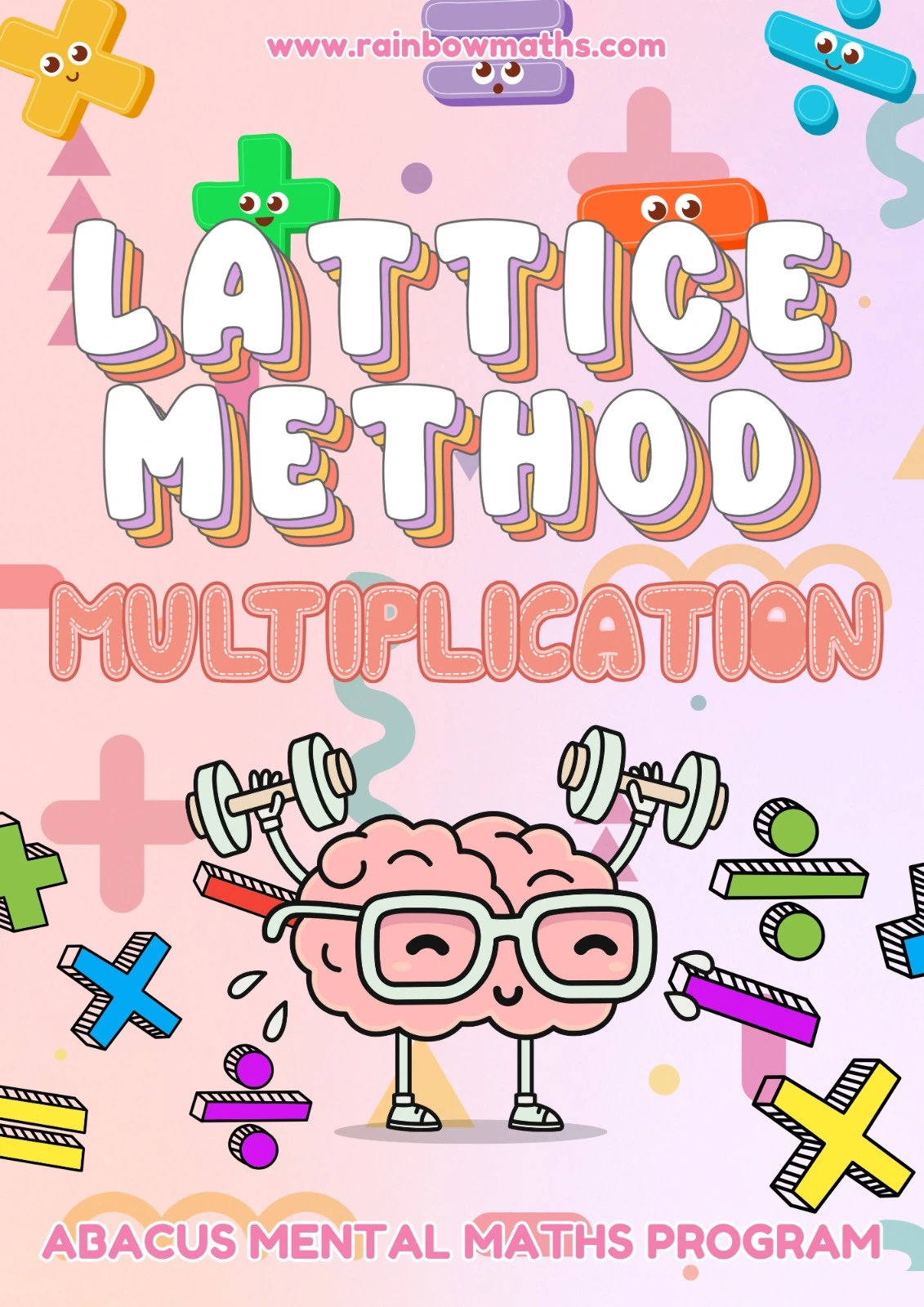 Lattice Method Multiplication workbook