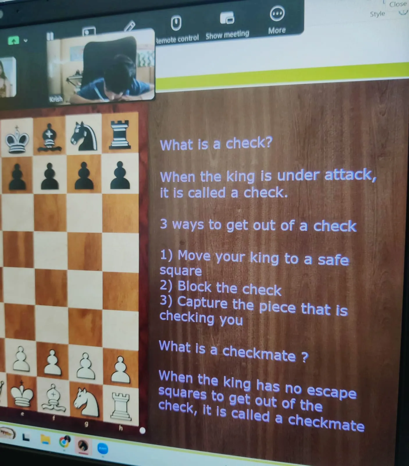 Chess classes